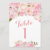 Beaux nombres floraux roses de Tableau