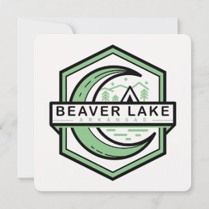 Invitation BEAVER LAC Arkansas lune hexa