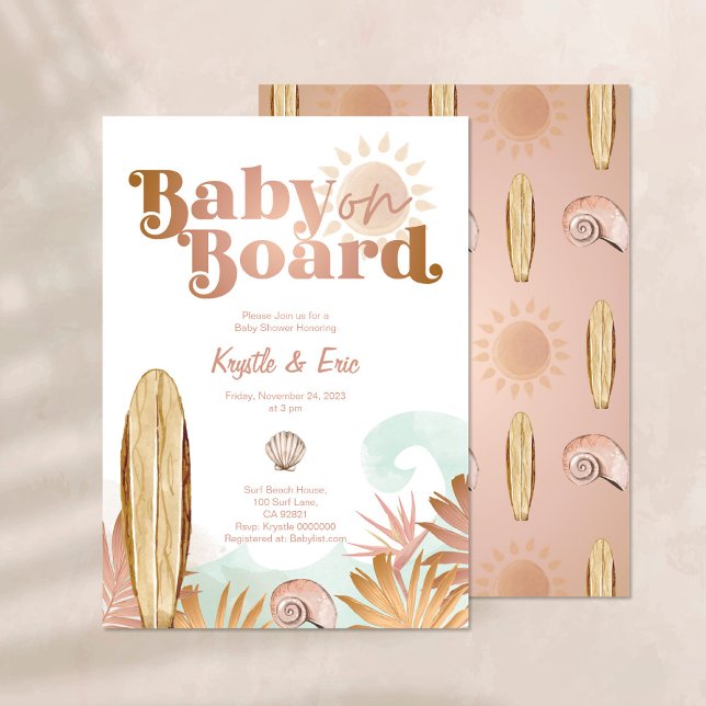 Invitation Bébé à Bord Baby Shower (Créateur téléchargé)