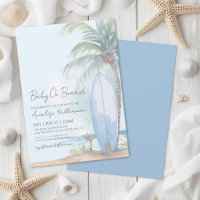 Bébé à bord sur planche de surf Fête prénatale sur