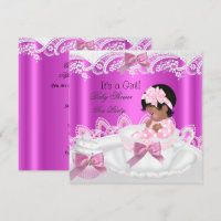 Bébé Afro-Américain Fille Rose dans Tasse à Thé