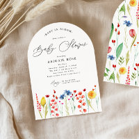 Bébé Arché en Fleur Baby shower Fleur sauvage Pré