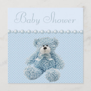 Invitation Bébé Bébé Bébé Bleu Douche-Garçon
