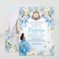 Bébé Bleu Royal Princesse Cendrillon Quinceañera