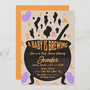 Invitation Bébé brasse Retro Baby shower Party