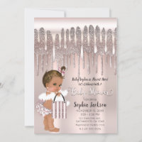 Bébé Brun Dégoulinant de Paillettes de Diamant Ros