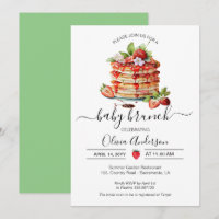 Bébé Brunch Douche crêpe vert