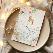 Bébé cerf Bébé il fait froid dehors baby shower