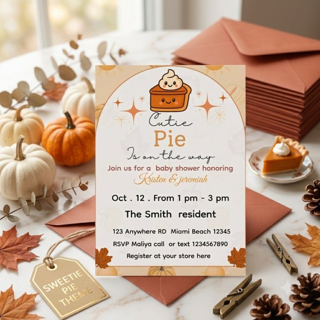 Invitation Bébé de la fête d'automne shower  (Créateur téléchargé)