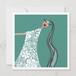 Invitation Bébé de plage en fleurs blanches Illustration de m