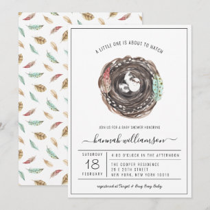Invitation Bébé de printemps   Fête de bébé à l'éclosion