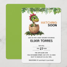 Bébé dinosaure adorable Kawaii qui éclot