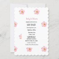 Bébé En Fleur Pétunia Rose Fille Baby shower Flora