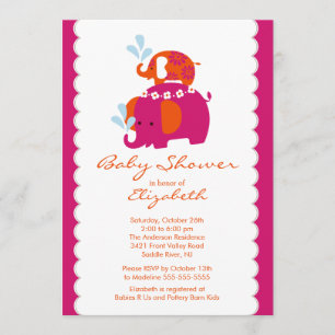 Invitation Bébé et maman d'invitation de baby shower