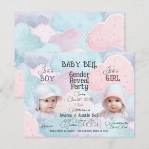 Invitation Bébé face sexe Reveillez l'invitation