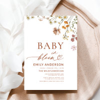 Bébé fleur sauvage en Fleur Baby shower en terre c