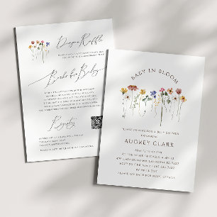 Invitation Bébé fleur sauvage En Fleur   Tout en un Baby show