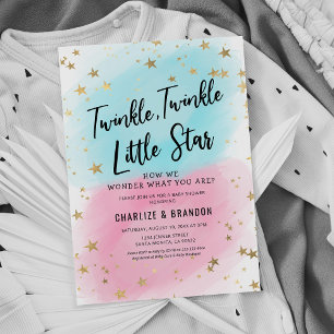 Invitation Bébé Genre Révéler Twinkle Twinkle Little Star Inv