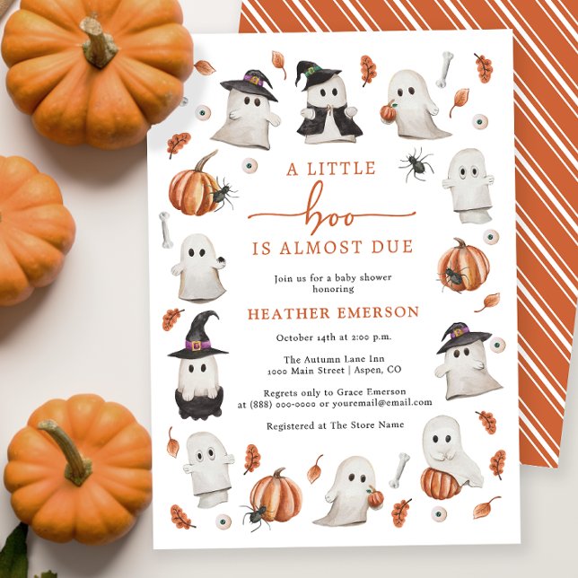 Invitation Bébé Halloween Shower (Halloween Baby Shower Invitation
)