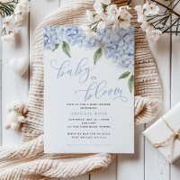 Bébé Hortensia Bleu en Fleur Baby Shower