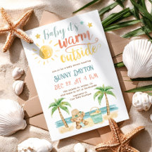 Bébé, il fait chaud dehors, Baby Shower tropical d