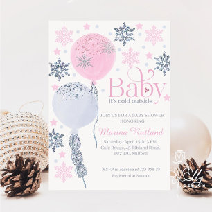 Invitation Bébé Il fait froid à l'extérieur Baby shower des b
