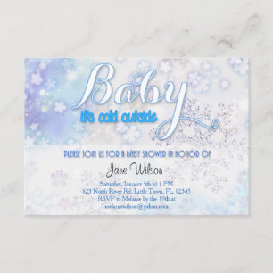 Invitation Bébé, il fait froid à l'extérieur du Baby shower