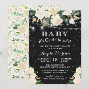 Invitation Bébé Il fait froid à l'extérieur du Baby shower d'