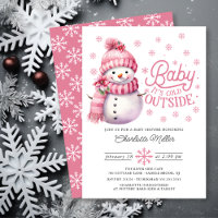 Bébé Il fait froid à l'extérieur du Baby shower d'
