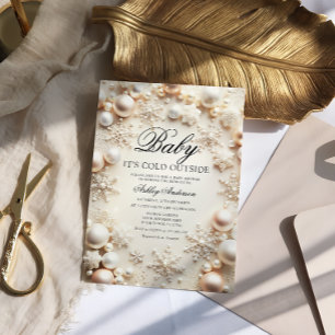 Invitation Bébé Il fait froid à l'extérieur du Baby shower d'
