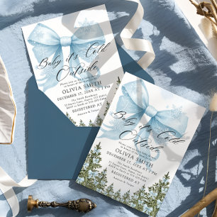 Invitation Bébé Il fait froid à l'extérieur du Baby shower d'