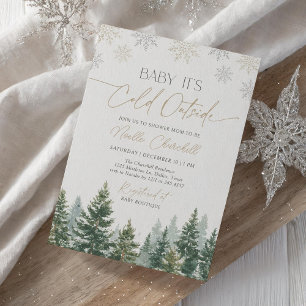 Invitation Bébé Il fait froid à l'extérieur du Baby shower d'