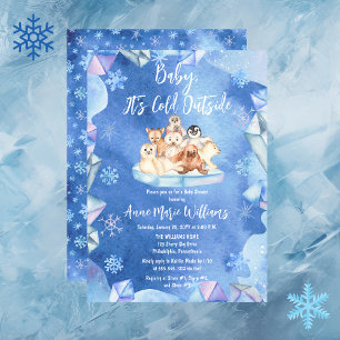 Invitation Bébé Il fait froid à l'extérieur du Baby shower de