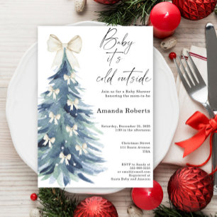 Invitation Bébé Il fait froid à l'extérieur du Baby shower de