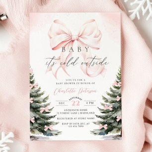 Invitation Bébé Il fait froid à l'extérieur du Baby shower de