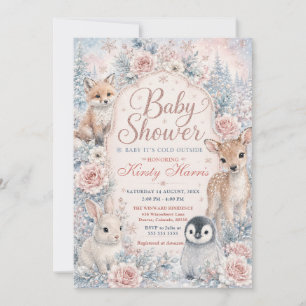 Invitation Bébé il fait froid dehors Baby Shower d'hiver