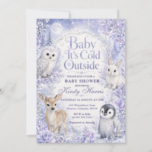 Invitation Bébé il fait froid dehors Baby Shower d'hiver