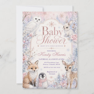 Invitation Bébé il fait froid dehors Baby Shower d'hiver