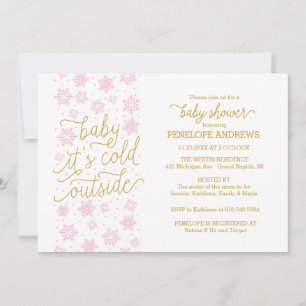 Invitation Bébé Il fait froid dehors Baby shower d'hiver Invi