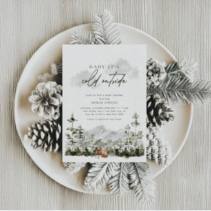 Invitation Bébé Il fait froid dehors   Merveilleuse douche hi