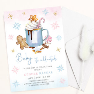 Invitation Bébé il fait froid en dehors de Noël Genre Reveal