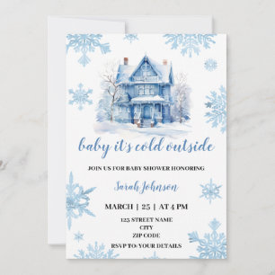 Invitation Bébé il fait froid en dehors du baby shower d'hive
