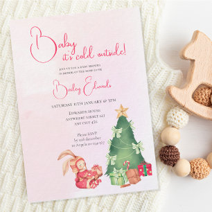 Invitation Bébé il fait froid en dehors du Baby shower d'hive