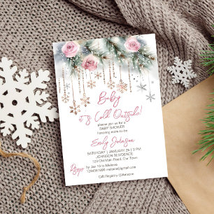 Invitation Bébé il fait froid en dehors du baby shower d'hive