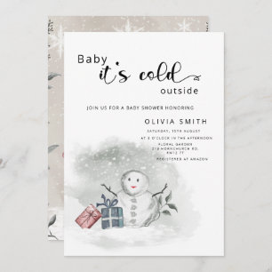 Invitation Bébé il fait froid en dehors du baby shower d'hive