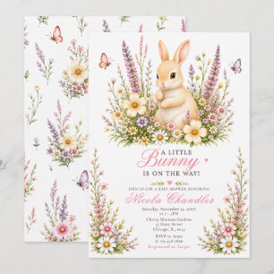 Invitation Bébé Lapin Baby Shower