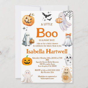 Invitation Bébé magnifique en route – Baby Shower Halloween 