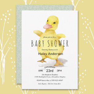 Invitation Bébé mignon Baby shower canard