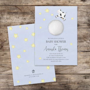 Invitation Bébé mignon garçon Douche Nursery Rhyme Modèle