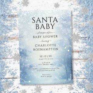 Invitation Bébé Papa Noël Fête de Noël Bébé